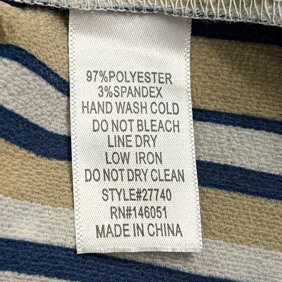 NWOT Monteau Los Angeles Multi-Colored Striped Cold Shoulder Blouse - Picture 5 of 5